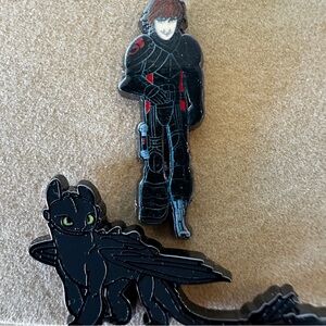 Epic Universe Universal How to Train Your Dragon Hiccup&Toothless 2 Pin Set
